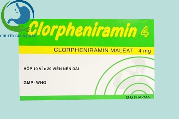Hộp thuốc Clorpheniramine