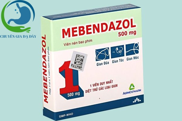 Hộp thuốc Mebendazole