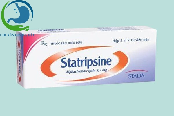 Hộp thuốc Statripsine stada