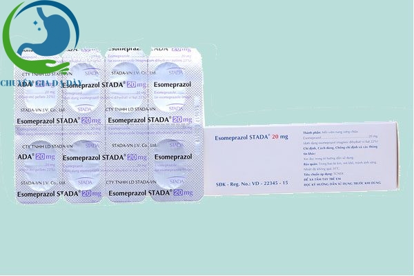 Thành phần thuốc Esomeprazol Stada 20mg