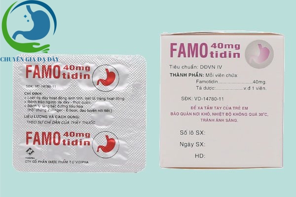 Thành phần thuốc Famotidin 40mg