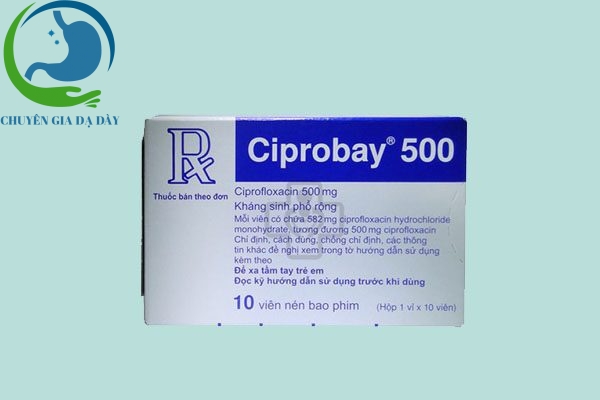 Hộp thuốc Ciprobay 500mg