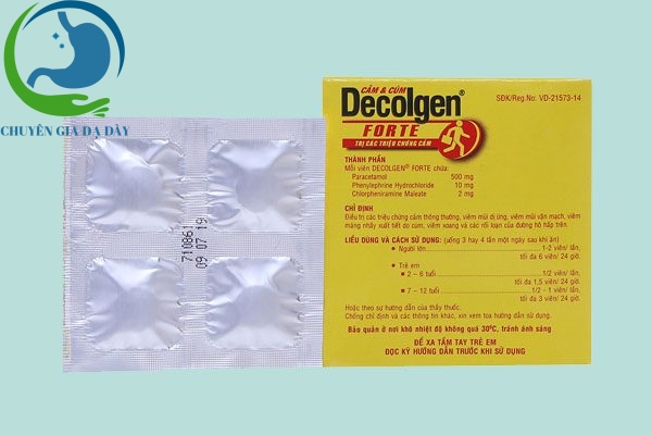 Thông tin thuốc Decolgen Forte