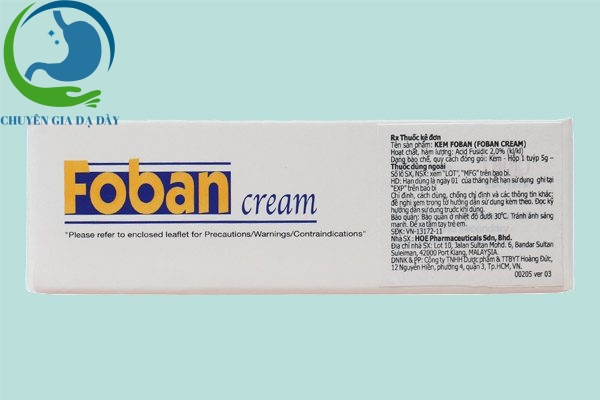 Thông tin Foban cream