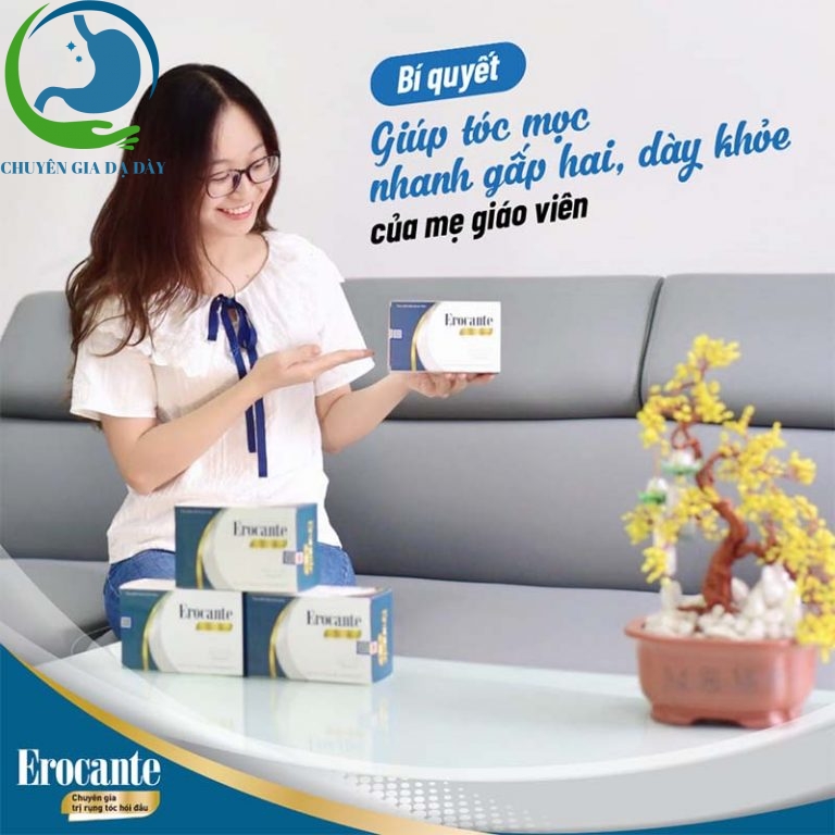 Viên uống Erocante - Bí quyết sở hữu mái tóc hằng mong ước