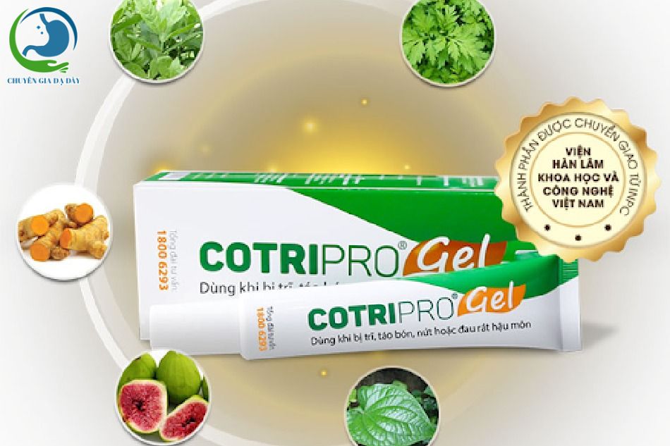 Thành phần của sản phẩm Cotripro Gel