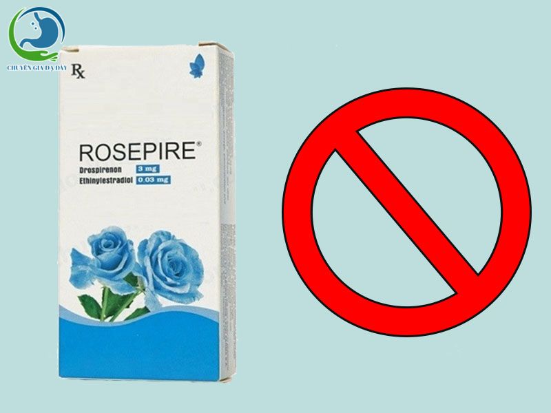 Chống chỉ định của thuốc Rosepire xanh