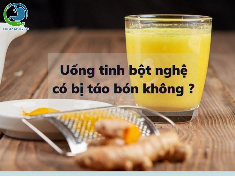 Uống tinh bột nghệ có bị táo bón không ?