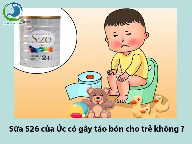 Sữa S26 của Úc có gây táo bón ở trẻ không ?