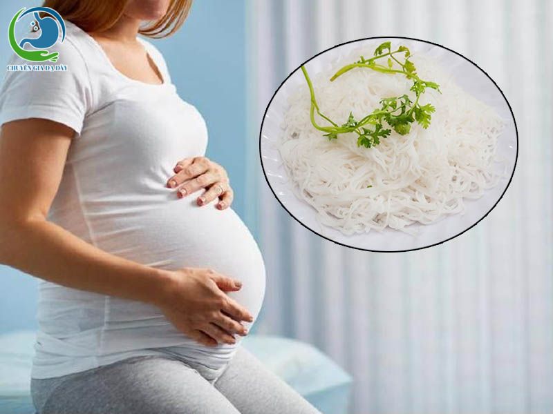 Phụ nữ có thai nên hạn chế ăn bún