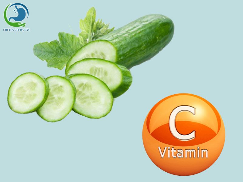Dưa chuột chứa nhiều Vitamin C