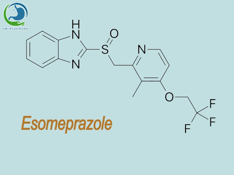 Công thức hóa học của esomeprazole