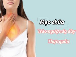 Mẹo chữa trào ngược dạ dày thực quản