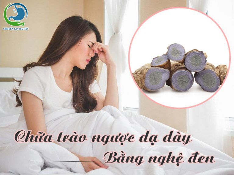 Chữa trào ngược dạ dày bằng nghệ đen