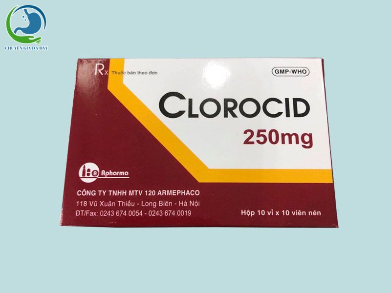 Hộp thuốc Clorocid