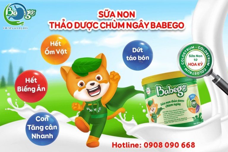 Sữa non thảo dược chùm ngây Babego