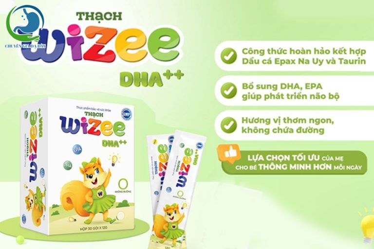 Thạch Wizee DHA++ là công thức hoàn hảo cho trẻ phát triển trí não khi kết hợp giữa Dầu cá Epax Na Uy và Taurin