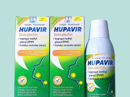 Dung dịch Súc họng - Súc miệng HUPAVIR Sinecatechin